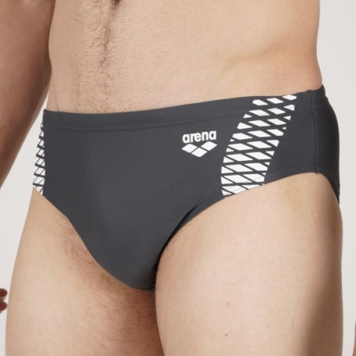 Плавки Arena Openings Swim Briefs 008065-501 сірий, білий 90 (3468337496717)