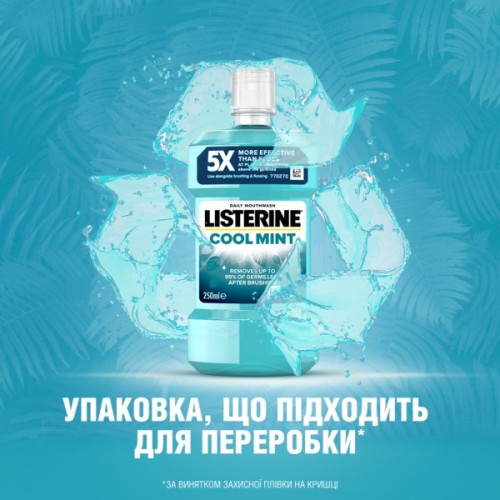 Ополіскувач для порожнини рота Listerine Свіжа м'ята 250 мл (3574660639643/5010123703509)