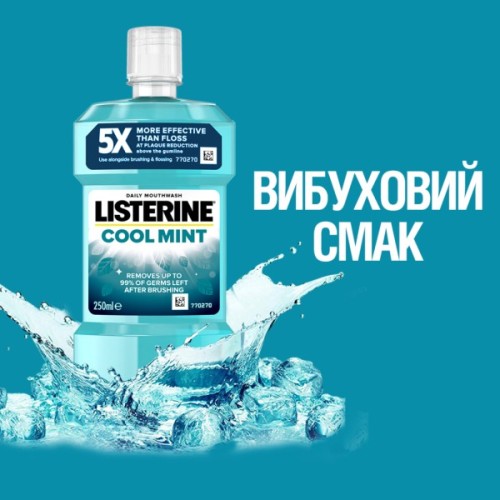 Ополіскувач для порожнини рота Listerine Свіжа м'ята 250 мл (3574660639643/5010123703509)