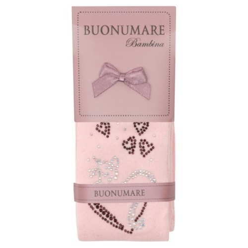 Колготки дитячі BNM зі стразами (M0C0302-1174-3G-pink)
