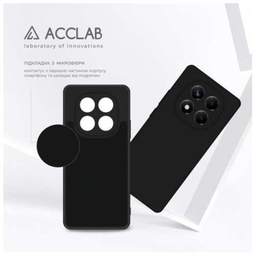 Чохол до мобільного телефона ACCLAB SoftShell Xiaomi Redmi Note 14 Pro 5G Black (1283126620157)