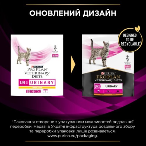 Сухий корм для кішок Purina Pro Plan Veterinary Diets UR Urinary при сечокам'яній хворобі 350 г (7613035154216/7613287585080)