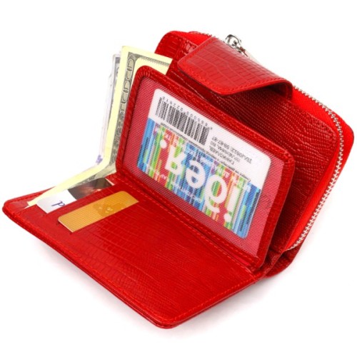 Портмоне Canpellini З натуральної шкіри Червоне (21731)