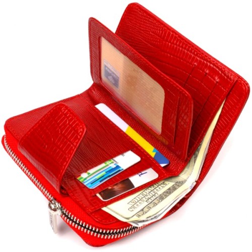 Портмоне Canpellini З натуральної шкіри Червоне (21731)