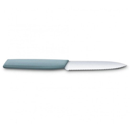 Кухонний ніж Victorinox Swiss Modern Paring Serrate 10см Blue (6.9006.10W21)