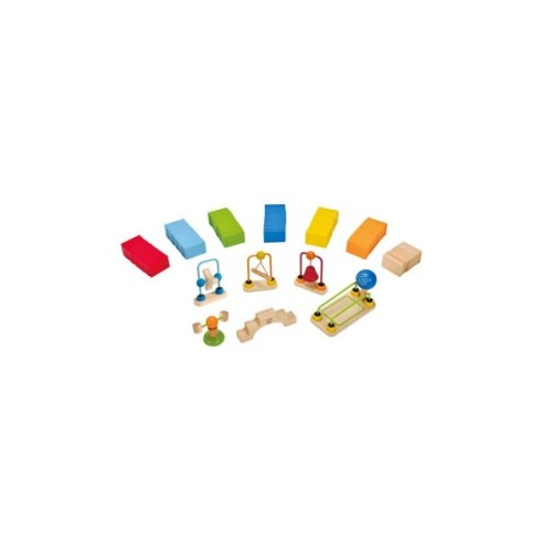 Конструктор Hape динамічний Ефект доміно Динамо 107 елемента (E1042)