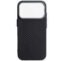 Чохол до мобільного телефона Armorstandart LikeCarbon2 MagCase Apple iPhone 17 Pro Carbon Black (ARM86258)