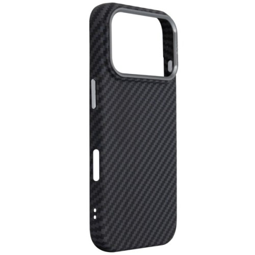Чохол до мобільного телефона Armorstandart LikeCarbon2 MagCase Apple iPhone 17 Pro Carbon Black (ARM86258)