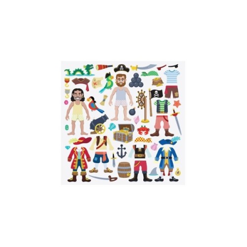 Набір для творчості Melissa&Doug Об'ємні багаторазові наліпки Пірати (MD9102)