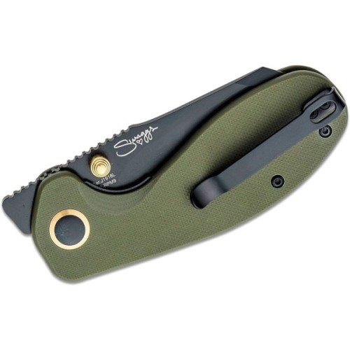 Ніж CJRB Maileah Large Black Blade Green (J1918L-BGN)