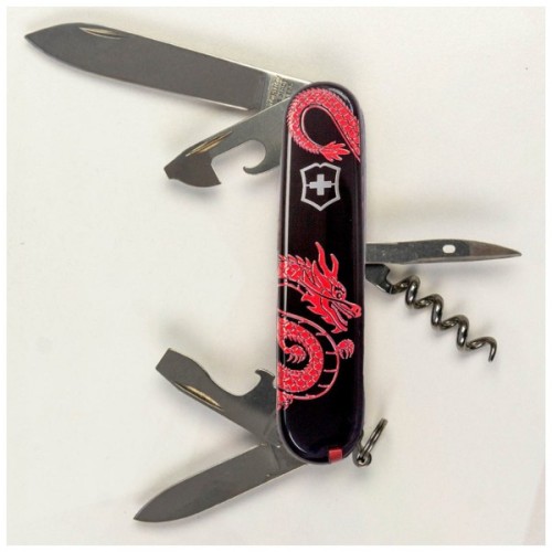 Ніж Victorinox Spartan Zodiac 91 мм Червоний дракон (1.3603.3_Z3361u)