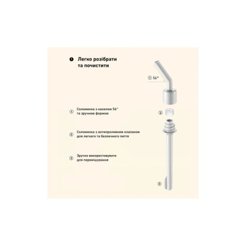 Пляшка для води Buydeem CD1017 500 мл Oats White (CD1017-OW)