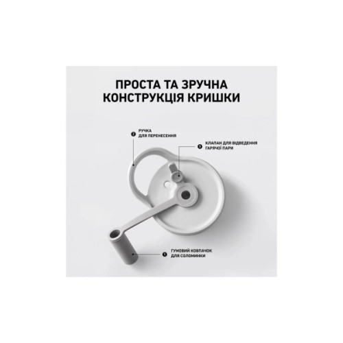 Пляшка для води Buydeem CD1017 500 мл Oats White (CD1017-OW)