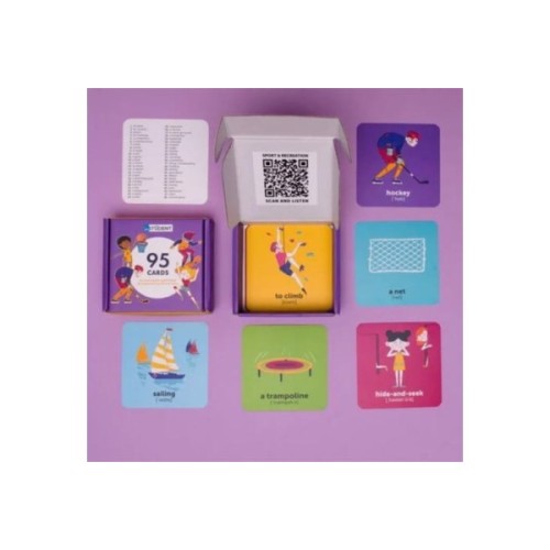 Навчальний набір English Student Картки для вивчення англійської мови МОН Спорт і дозвілля + аудіо, українська (591225924)