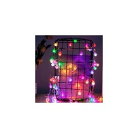 Гірлянда Voltronic Кульки різнокольорові, 40 шт, 6 м., прозора, 3*АА (GirlMixBall-40LED-6m)