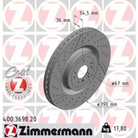 Гальмівний диск ZIMMERMANN 400.3698.20