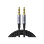 Кабель мультимедійний 3.5mm M to 3.5mm M 2.0m (4pin) AV183 gray Ugreen (20782)