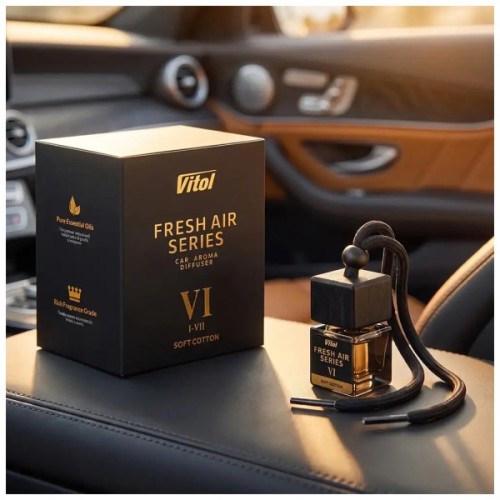 Ароматизатор для автомобіля Vitol Fresh Air Series Soft Cotton VI 8мл (V23036)