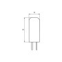 Лампочка Eurolamp LED силикон G4 2W 4000K 12V (LED-G4-0240(12))