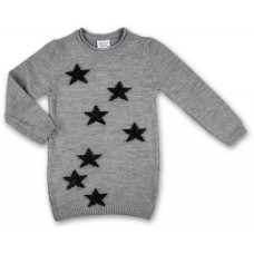 Кофта дитяча Breeze джемпер сірий меланж із зірочками (T-104-98G-gray)