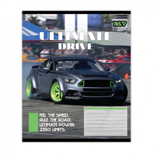 Зошит Yes Ultimate drive А5 12 аркушів лінія (768511)