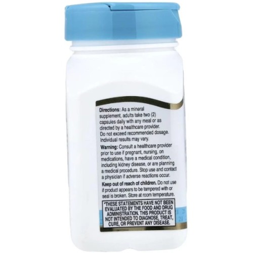 Вітамінно-мінеральний комплекс 21st Century Магній гліцинат, Chelated Magnesium Glycinate, 90 капсул (CEN28064)