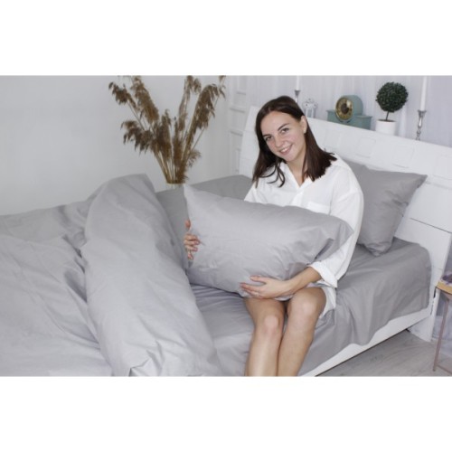 Постільна білизна MirSon Бязь Premium Light Gray 160х220 (2200001476318)