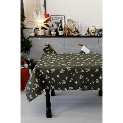 Скатертина Прованс Шапочки на зеленому 136х220 см (036862)