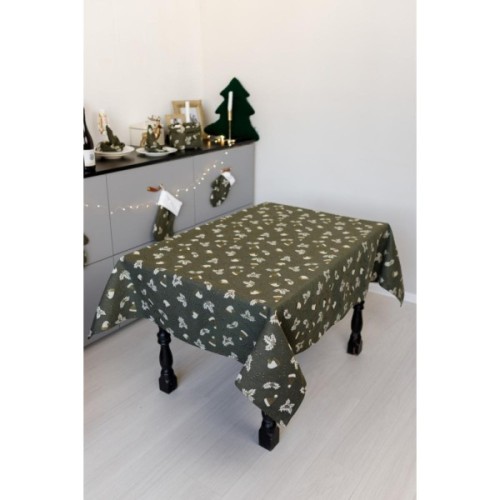 Скатертина Прованс Шапочки на зеленому 136х220 см (036862)