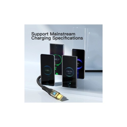 Дата кабель USB 2.0 AM to USB-C 2.0m 7A black Essager (EXCT-XJA01-P)