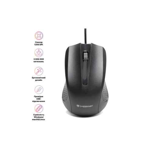 Мишка Hölmer M-02OF USB White (M-02OF)