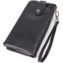 Гаманець ST Leather Шкіряний з відділенням під телефон Чорний (23101)
