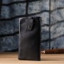 Гаманець ST Leather Шкіряний з відділенням під телефон Чорний (23101)