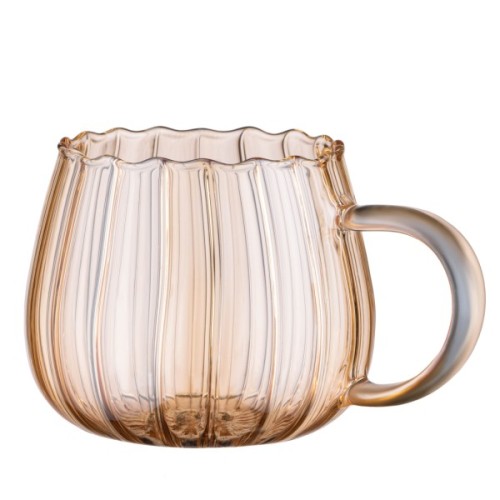 Набір чашок Ardesto Golden Moon 350мл, 2шт, боросилікатне скло, прозорий (AR2635BGG)