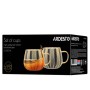 Набір чашок Ardesto Golden Moon 350мл, 2шт, боросилікатне скло, прозорий (AR2635BGG)