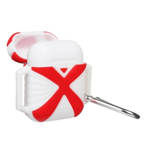 Чохол для навушників X-HuWei i-Smile для Apple AirPods IPH1443 Red+White (702334)
