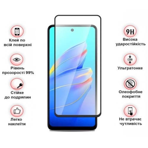 Скло захисне BeCover Tecno Spark Go 2025/ Pop 9 4G (KL4h) Black (713682)