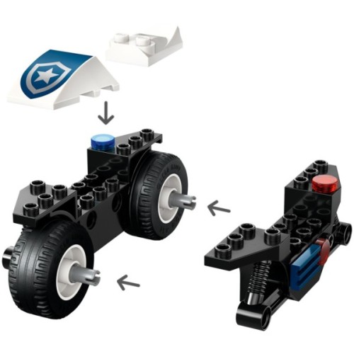 Конструктор LEGO City Переслідування на поліцейському мотоциклі (60455)