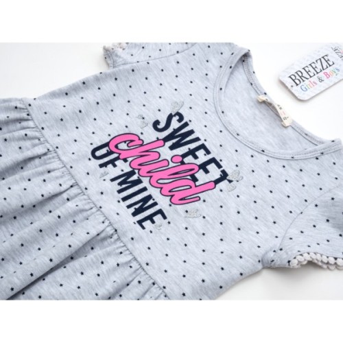 Плаття дитяче Breeze в горошок (15624-116G-gray)