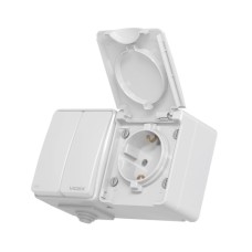 Вимикач Videx BINERA IP65 зовнішня 1ая із заземленням (BINERA IP65 наружная 1ая с заземлением)