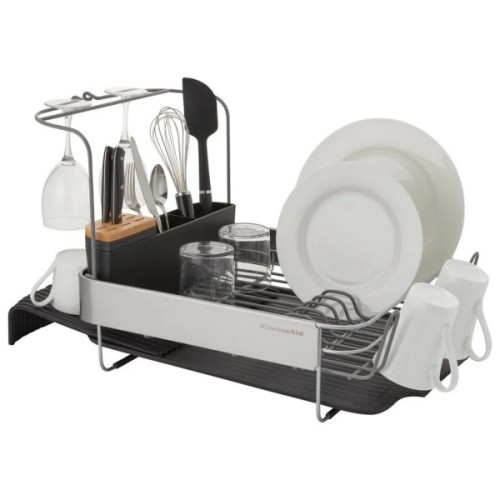 Сушарка для посуду KitchenAid Sinkware 61,5 x 38,5 x 37,5 см сірий (KEG896BXCGA)