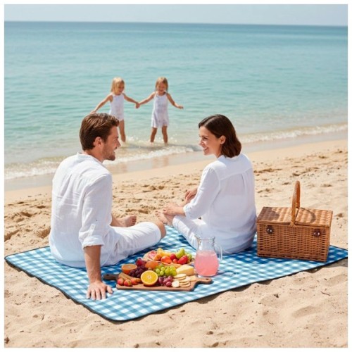 Туристичний килимок Soft Me Picnic синій/чорний (70030105-03)