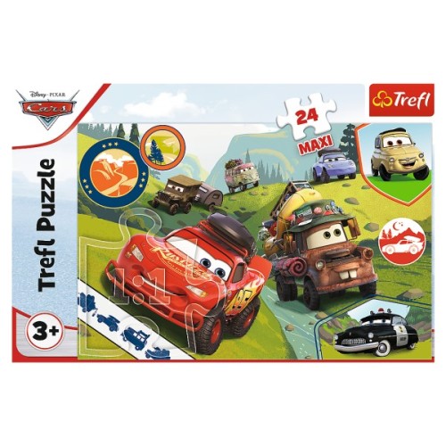 Пазл Trefl Maxi Cars Щасливі машинки 24 елемента (5900511143522)