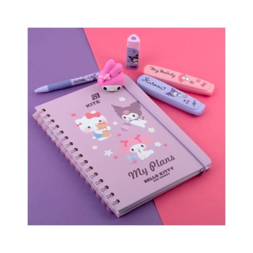 Тижневик Kite дитячий на спіралі Hello Kitty, тверда обкладинка (HK26-438)
