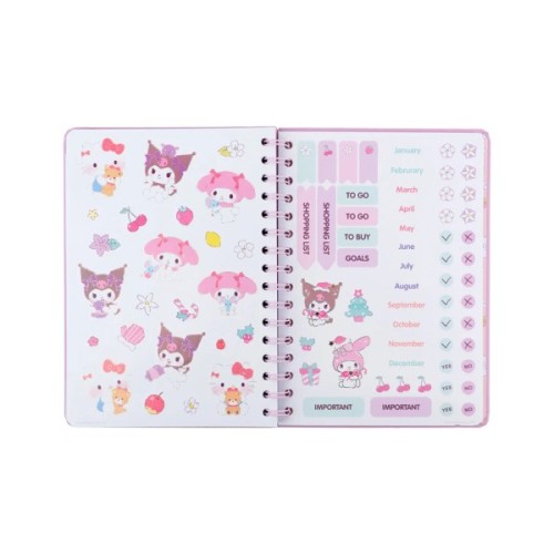 Тижневик Kite дитячий на спіралі Hello Kitty, тверда обкладинка (HK26-438)