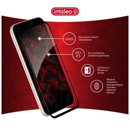 Скло захисне Intaleo Full Glue ESD Google Pixel 8a Black (1283126625343)