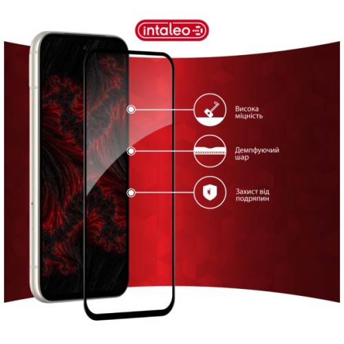 Скло захисне Intaleo Full Glue ESD Google Pixel 8a Black (1283126625343)