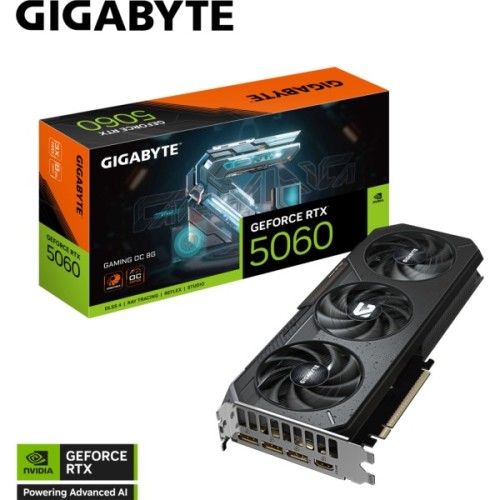 Відеокарта GIGABYTE GeForce RTX5060 8Gb GAMING OC (GV-N5060GAMING OC-8GD)