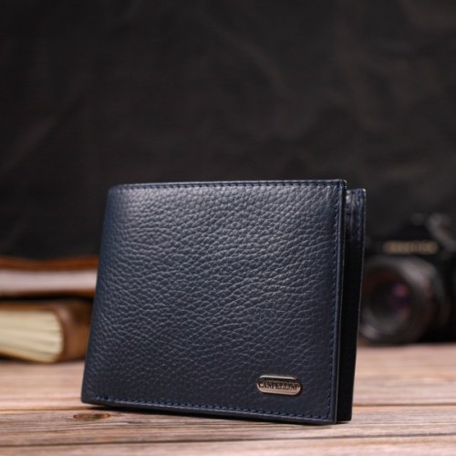 Портмоне Canpellini З натуральної шкіри Синє (21776)