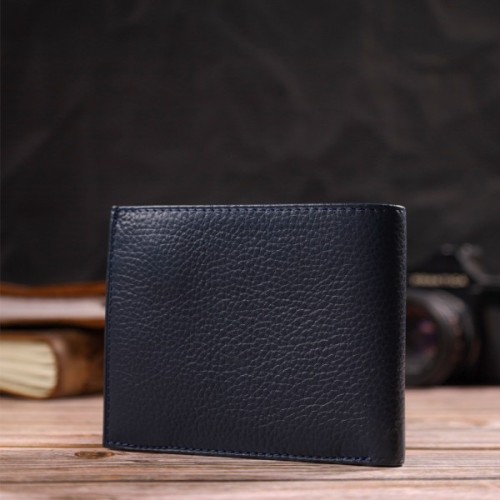 Портмоне Canpellini З натуральної шкіри Синє (21776)